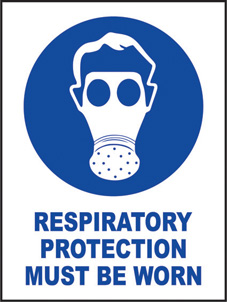 SAFETY SIGN (PVC) | Respiratory Protection Must Be Worn
